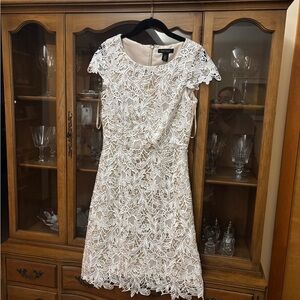 White lace dress size 2